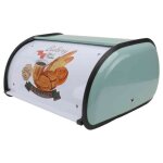 Bo�te � pain et p�tisserie en m�tal pour rangement de cuisine style r�tro grande capacit�