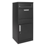 Toboli bote  colis verrouillable noire 500 x 370 x 1120 mm bote au