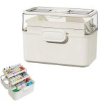 Boite a pharmacie rangement pour m�dicaments boite rangement medicament maison 3 niveaux portable et ...