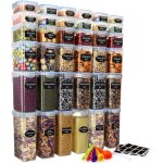 Bo�te de rangement alimentaire herm�tique - svatv - lot de 36 - 5 tailles diff�rentes - 24l � 05l - couvercle ...