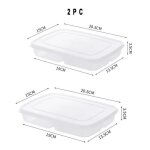 Boîte de rangement alimentaire sous vide - portable réfrigérateur congélateur - blanc Boîte de rangement alimentaire sous vide - portable réfrigérateur congélateur - blanc