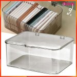 Bo�te de rangement de bureau - akozon - desk storage box - gris clair - plastique - grande capacit�