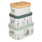 Set de 3 bo�tes de rangement enfant l28 / 32 / 37cm - atmosphera createur dinterieur
