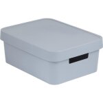 Boîte de rangement - curver - infinity - 11l - gris - plastique léger et étanche Boîte de rangement - curver - infinity - 11l - gris - plastique léger et étanche
