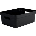 Bo�te de rangement d�cor stone 12 l - noir - 367 x 28 x 14 cm - eda plastique