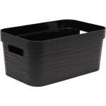 Bo�te de rangement d�cor stone 6 l - noir - 292 x 188 x 132 cm - eda plastique