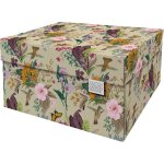 Bo�te de rangement d�corative - sightmark - botanical - carton recyclable certifi� fsc - 395 x 32 x 21 ...