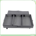 Bo�te de rangement - fafeicy - sous le lit - m�tal - roulante - gris