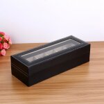 Bo�te de rangement pour montres homme femme avec 6 grilles bijoux stockage de voyage avec serrure � cl� ...