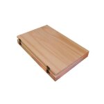 Boite de rangement - pour pastels - bois - 24 compartiments
