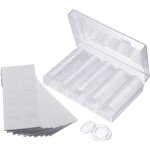 Bo�te de rangement de pi�ce de monnaie100 pieces r�cipient en plastique pour capsules � monnaie collection ...
