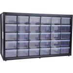 Bo�te de rangement polyvalente - svatv - 30 tiroirs - empilable - montage mural - 365x155x225 cm - polypropyl� ...