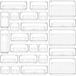 Bote de rangement  tiroirs - transparent - 25 pices - plastique pet - rutilisable - cologique