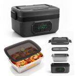 Bo�te � repas chauffante �lectrique 1. 2l avec batterie 21000mah - bo�te repas isotherme usb avec chauffage ...