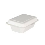 Bo�tes repas rectangulaires en fibres v�g�tales 600 ml par 50