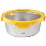 Boite ronde - lacor - inox - etern - 0. 7 l - couvercle en verre avec valve - joint en silicone Boite ronde - lacor - inox - etern - 0. 7 l - couvercle en verre avec valve - joint en silicone