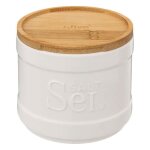 5five - boîte à sel naturéo en céramique blanc 5five - boîte à sel naturéo en céramique blanc