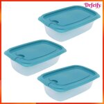 Bo�te de stockage de nourriture - akozon - 830 ml (lot de 3) - pp transparent - micro - ondes & cong�lateur ...