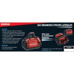 Boite textile double accs - facom - bs. 2sbpb - rouge - tissu haute densit - 69 x 35 x 47 cm
