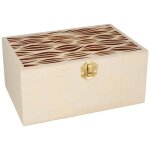 Bote  th en bois - boho - petites vagues - 95 x 21 x 142 cm - 6 casiers