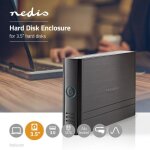 Bo�tier disque dur 3. 5 sata usb 3. 2 gen1 usb type - a aluminium