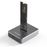 Bo�tier externe ssd usb c - rncyn - m. 2 nvme ngff - m - key - aluminium - station daccueil - compatibilit� ...