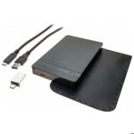 Bo�tier hdd 2. 5 - dexlan - aluminium - usb 3. 1 - 2 to - noir