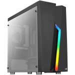 Boitier mini tour micro atx aerocool bolt mini tempered glass rgb avec panneau vitr (noir)