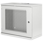 Bo�tier mural - digitus - dn - 19 - 09u - s - pd - 9 uh - gris clair (ral 7035) - t�le dacier robuste ...