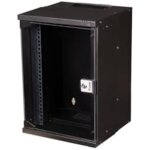 Botier mural - equip - 09u - 300 x 300 mm - noir - porte en verre tremp
