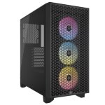 Boîtier pc - corsair - 3000d rgb airflow - atx moyen - tour - 3 ventilateurs ar120 rgb - noir Boîtier pc - corsair - 3000d rgb airflow - atx moyen - tour - 3 ventilateurs ar120 rgb - noir