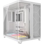 Boitier pc - corsair - air 5400 lx - r link tempered glass mid - tower - ventilateurs rgb  rotor invers ...