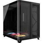 Boitier pc - corsair - air 5400 lx - r link tempered glass mid - tower - ventilateurs rgb � rotor invers� ...