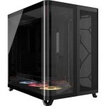 Boitier pc - corsair - air 5400 rs - r argb tempered glass mid - tower - ventilateurs rgb  rotor invers ...