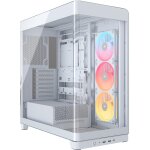 Boitier pc - corsair - frame 4500x lx - r rgb tempered glass mid - tower - 2 radiateurs - blanc