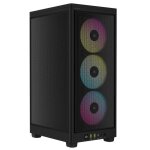 Boitier pc - corsair - icue 2000d rgb airflow - mini itx - 3 ventilateurs af120 rgb slim inclus - noir ... Boitier pc - corsair - icue 2000d rgb airflow - mini itx - 3 ventilateurs af120 rgb slim inclus - noir ...