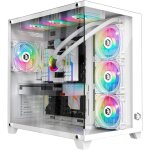 Bo�tier compatible avec pc gamer - levys - cl - 242 - tour m�diane - 7 ventilateurs argb 120mm - compatible ...