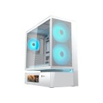 Bo�tier pc gaming - cougar - cgr - 2da4w - mv - blanc - panneau lat�ral verre tremp� - compatible atx ...