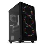 Bo�tier pc - ibox - cetus 903 - midi tour noir - �clairage argb - micro - atx / mini - itx - gpu jusqu� ...