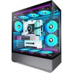 Bo�tier pc de jeu atx - foifkin - f1 - 6 ventilateurs pwm argb - verre tremp� - 430x213x490 mm