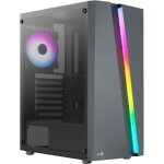 Boitier pc - aerocool - blade g v1 rgb - moyen tour - noir - 4 ventilateurs 120mm inclus