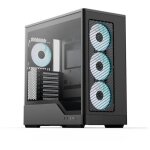 Bo�tier pc sans alimentation - aerocool - d520a - bk v1 - moyen tour - format atx - 4x120mm a - rgb - ...