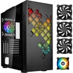 Boitier pc sans alimentation - bitfenix tracery argb (noir) - moyen tour - format e - atx Boitier pc sans alimentation - bitfenix tracery argb (noir) - moyen tour - format e - atx