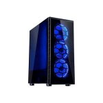 Botier pc tour inter - tech cxc2 atx - 5 baies internes - systme de gestion de cble - led bleu