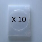 Boitiers vides pour 1 dvd - transparent - lot de 10 *