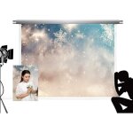 Bokeh photo fond joyeux no�l flocon de neige toile de fond pour la photographie microfibre lavable photocall ...