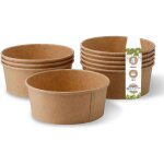 Bol en carton - biozoyg - kraft 650 ml - rev�tement pla - certifi� din13432 - lot de 50