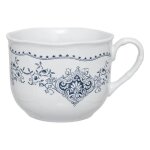 Bol en c�ramique little cottage 72cl blanc