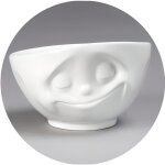 Bol - tassen - humeur heureux - porcelaine - rond - compatible lave - vaisselle