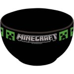 Bol - minecraft - petit djeuner - cramique noire - motif creeper - 600ml